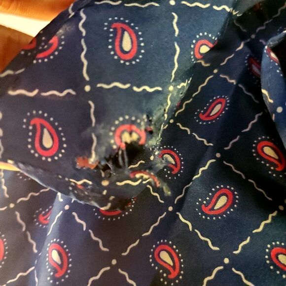 Pan-ter VTG High Neck Paisley Blouse Size 9/10 (Large) - Picture 11 of 12